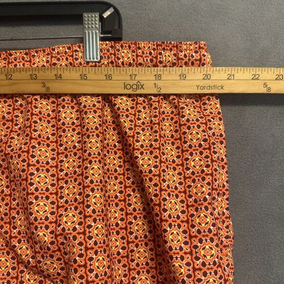 Tommy Bahama Swim Trunks Mesh Lined Pockets Mens XXL Orange Geometric Print - Picture 9 of 13